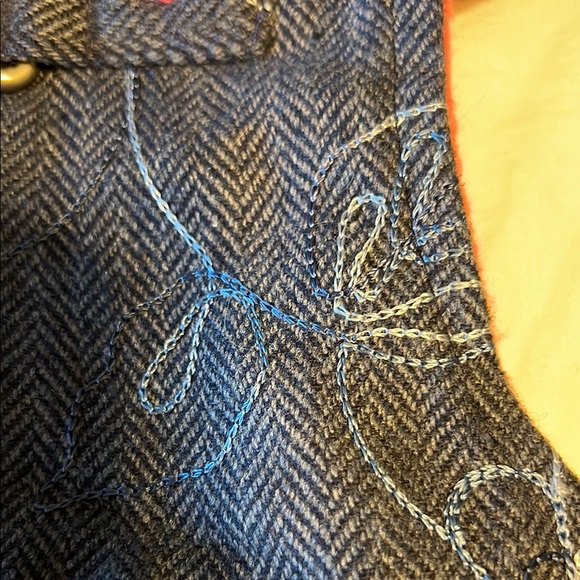 Stylish Denim Dog Vest with Pink Accents - Picture 10 of 10